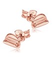 Semicircle Designed Silver Ear Stud STS-5493